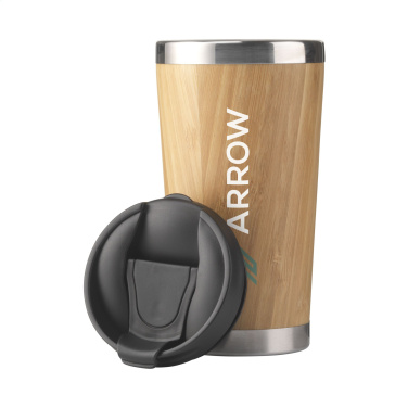 Logotrade promotional item image of: Tokyo 450 ml bamboo thermo cup