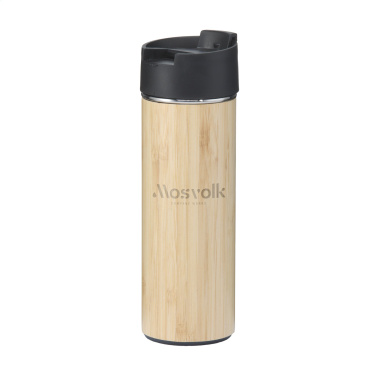 Logo trade promotional giveaways picture of: Sakura 360 ml bamboo thermo bottle/thermo cup