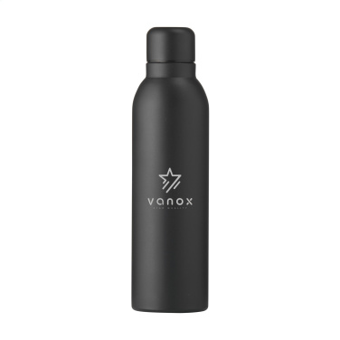 Logo trade promotional items image of: Helios RCS Recycled Steel Bottle 470 ml