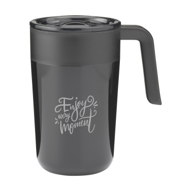 Logo trade promotional items image of: Fika RCS Recycled Steel Cup 400 ml thermo cup