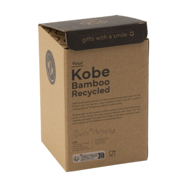 Logotrade promotional gift picture of: Kobe Bamboo RCS Recycled Steel 350 ml coffee cup