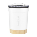 Kobe Bamboo RCS Recycled Steel 350 ml coffee cup, white