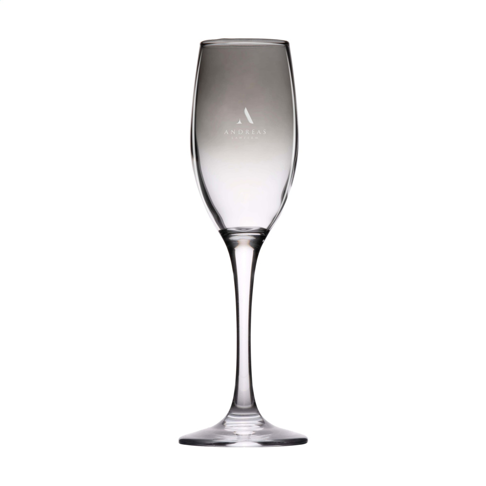 Logo trade promotional merchandise picture of: Smokey Champagne glass 180 ml