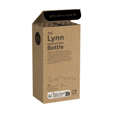 Logo trade advertising products image of: Lynn RCS Recycled Steel Bottle 500 ml