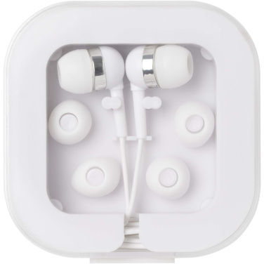Logotrade promotional gift image of: Dofida wired Type-C earbuds with recycled plastic storage box