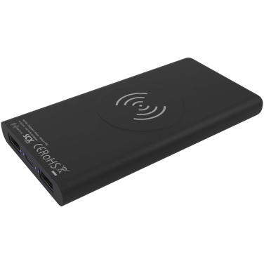 Logotrade promotional item picture of: SCX.design P40 10.000 mAh light-up wireless rubber power bank