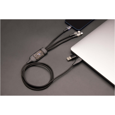 Logotrade promotional merchandise photo of: SCX.design C50 5-in-1 fast charging 100W/5A cable with digital display