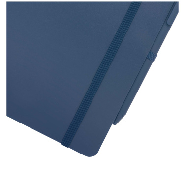 Logo trade corporate gift photo of: Thalaasa A5 ocean-bound hard cover notebook with ballpoint pen (black ink)