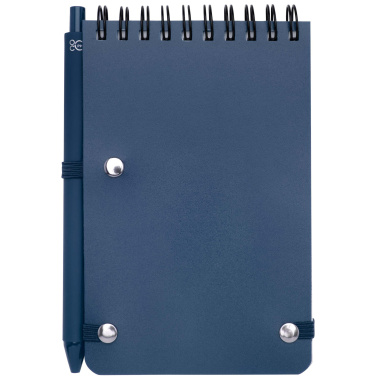 Logo trade business gift photo of: Thalaasa A6 hard cover ocean-bound notebook with ballpoint pen (black ink)