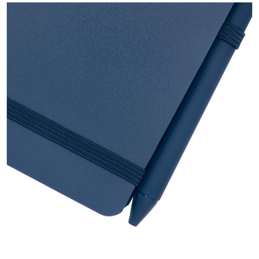 Logo trade corporate gifts picture of: Thalaasa A6 hard cover ocean-bound notebook with ballpoint pen (black ink)