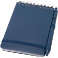 Thalaasa A6 hard cover ocean-bound notebook with ballpoint pen (black ink), Ocean blue