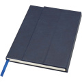 Alejandra A5 recycled plastic hard cover notebook, Ocean blue