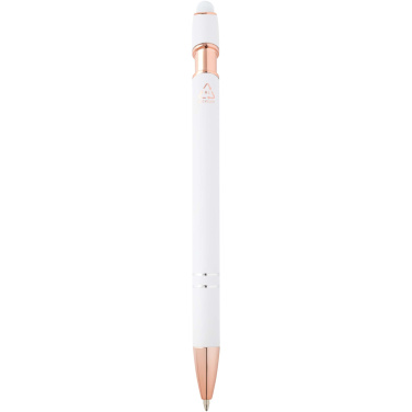 Logo trade promotional product photo of: Nanna ballpoint pen with rose gold finish (blue ink)