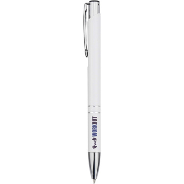 Logo trade promotional products picture of: Moneta recycled aluminium ballpoint pen (blue ink)
