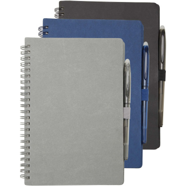 Logotrade promotional gift image of: Slate reusable soft cover notebook and pen set (black ink)