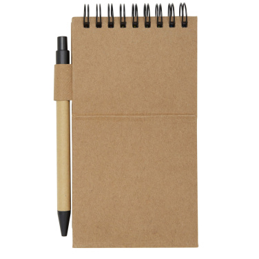 Logo trade promotional item photo of: Flipper sticky notepad with ballpoint pen (black ink)