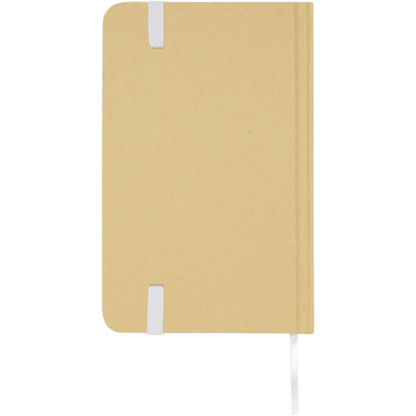 Logo trade promotional gifts picture of: Reed A6 recycled hard cover notebook with plain pages