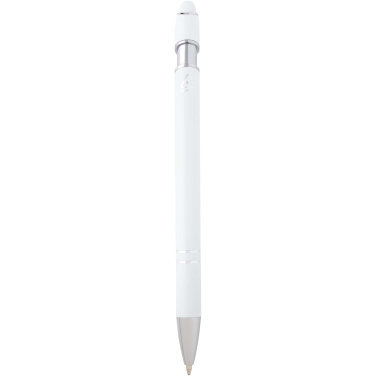 Logo trade corporate gifts image of: Kish ballpoint pen with silver finish (black ink)