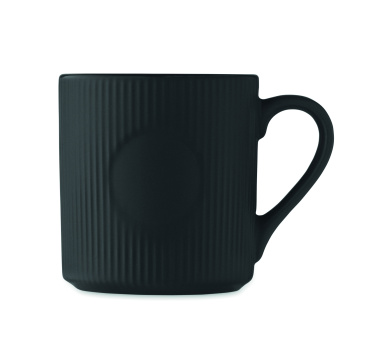Logo trade corporate gift photo of: Ribbed ceramic mug mat 340 ml