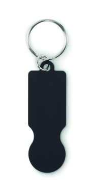 Logo trade promotional products image of: Key ring with trolley token