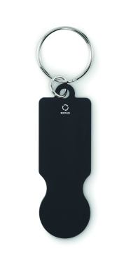 Logo trade corporate gift photo of: Key ring with trolley token
