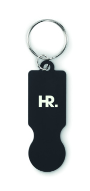 Logotrade corporate gifts photo of: Key ring with trolley token
