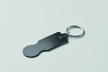 Logotrade promotional item image of: Key ring with trolley token