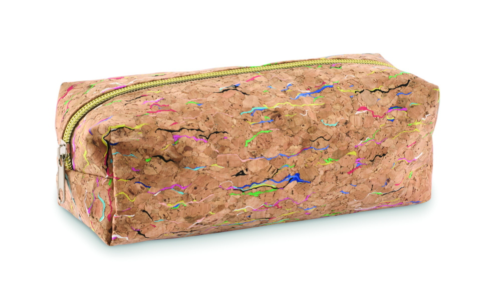 Logotrade promotional product image of: Coloured cork pencil case