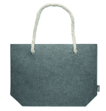 Logo trade promotional item photo of: RPET felt beach bag
