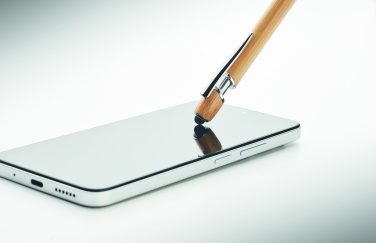 Logo trade promotional gifts image of: Ball pen in bamboo