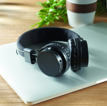 Logo trade business gift photo of: ABS wireless foldable headphone