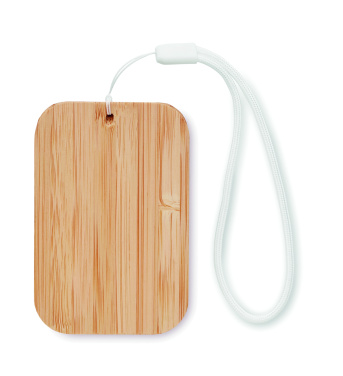 Logo trade promotional items image of: 15W wireless charger in bamboo