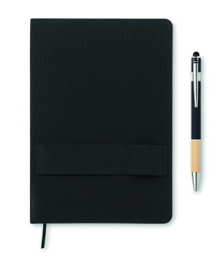 Logotrade advertising products photo of: A5 RPET notebook with pen