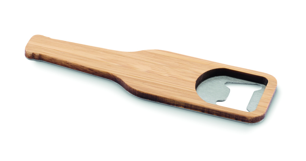 Logotrade promotional gift image of: Bamboo bottle opener