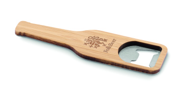 Logo trade promotional gift photo of: Bamboo bottle opener