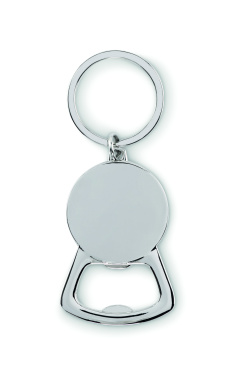 Logo trade promotional giveaways picture of: Recycled aluminium key ring