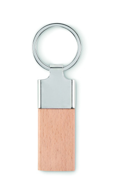 Logotrade advertising product image of: Key ring with rubber wood