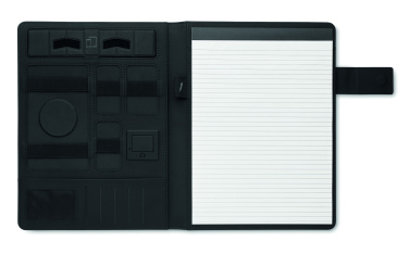 Logo trade promotional giveaways picture of: A4 folder and wireless charger
