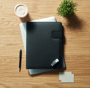 Logo trade promotional gifts image of: A4 folder and wireless charger