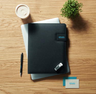 Logo trade promotional item photo of: A4 folder and wireless charger