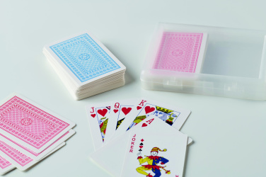 Logo trade promotional giveaways image of: Set of classic playing cards