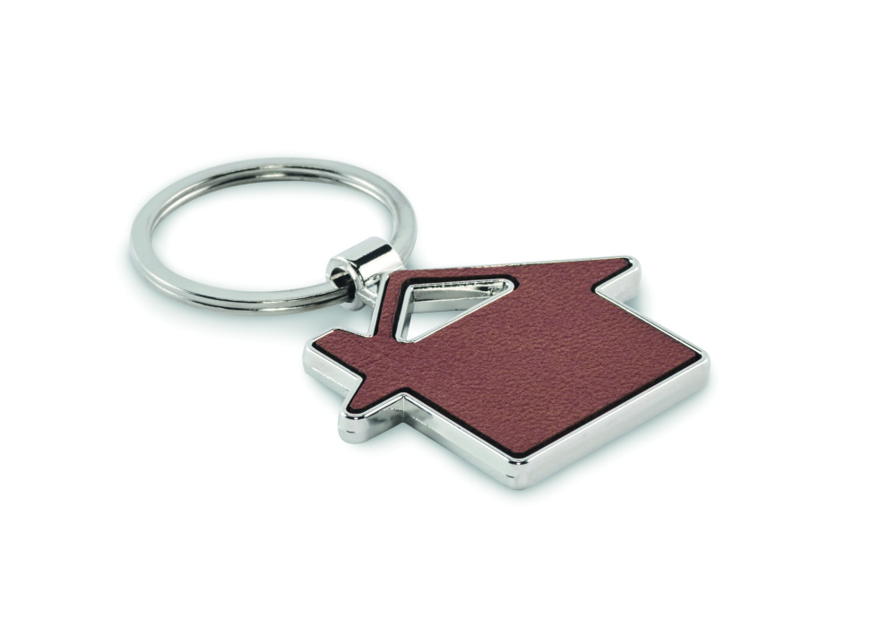 Logo trade promotional products picture of: House shaped key ring