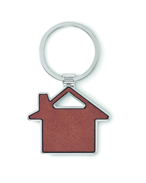 Logo trade advertising products picture of: House shaped key ring