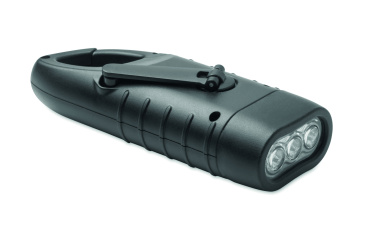 Logotrade promotional products photo of: Solar torch with dynamo crank