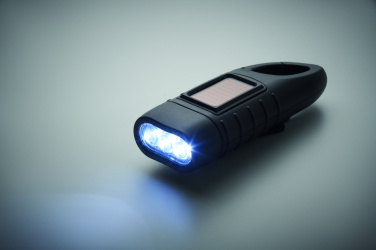 Logotrade corporate gift image of: Solar torch with dynamo crank