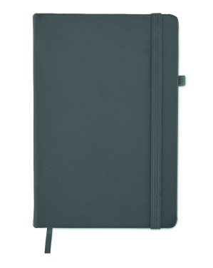 Logo trade promotional giveaways image of: Recycled Leather A5 notebook