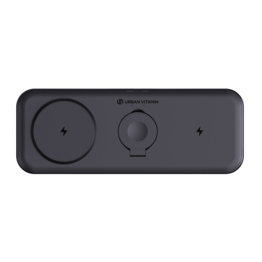 Logo trade promotional giveaways image of: Urban Vitamin Torrance 3 in 1 magnetic 15W charger