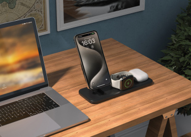 Logo trade business gift photo of: Urban Vitamin Torrance 3 in 1 magnetic 15W charger