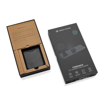 Logotrade promotional gifts photo of: Urban Vitamin Torrance 3 in 1 magnetic 15W charger