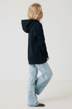 Logotrade promotional product picture of: Iqoniq Yengo kids recycled cotton hoodie with sidepockets